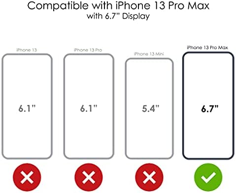 DistinctInk Jasno Shockproof Hibrid Slučaj za iPhone 13 Pro MAX (za 6,7 Ekran) - TPU Branik, Imitaciju Nazad,