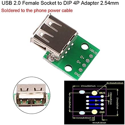 Mikro USB da UMAK Adapter 5pin Žena Veza B Tip PCB Pretvarač Breadboard USB-01 Prekidač Odbor v. r. m. Majka