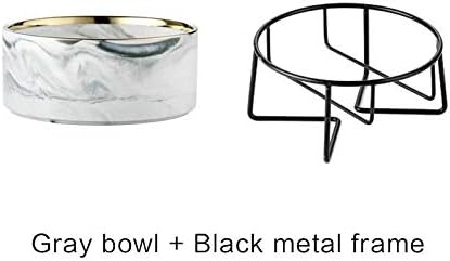 Keramička Pas Macku Zdjelu Ljubimca Hrani Zdjelu Štene Mačka Feeder Proizvod Zalihe Psa Hrane, Vode Bowl-Gray
