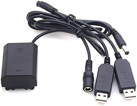 Fotga DC Moć Kablovsku Adapter za Dvostruko USB Veza Moc Banke da Shvatim Glupane Baterija NP-FZ100 za Sony