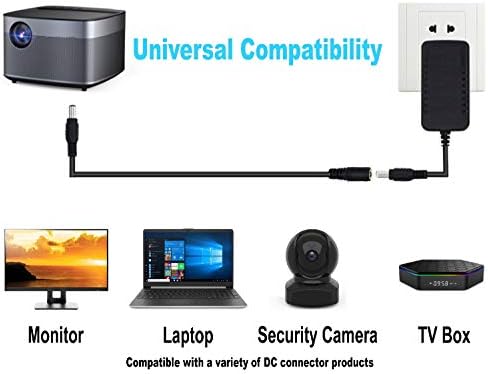 Sigurnosna Kamera Moć Produženje, Ancable 5ft(1,5 M) 2.1 mm x 5.5 mm DC 12V Produžni Kabel za NADZORNE Kamere,