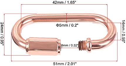 MECCANIXITY Lanac Veza, 5mm Debele Brzo Veza Zajebi Bravu Ovalni Klipove za Luster Privjesak Svjetla Rose