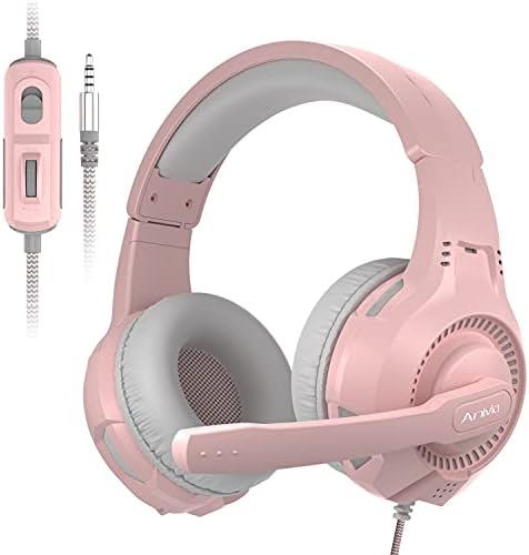 Anivia Slušalice sa Mikrofon Okružuju Zvuk Aktivni Buku Otkazao Roze Ozvucen Igara Slušalice - 3.5 mm Audio