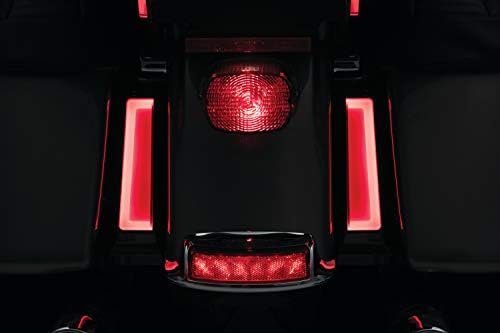 Kuryakyn 2901 Motor Osvjetljenje Dodatak: Tragač je DOVELO Trči/Red/Kočnicu Svjetlo Vreća Podršku Ugurati za 2014-20 Harley-Davidson Motori, Sjaj za usne Crno, Par 1